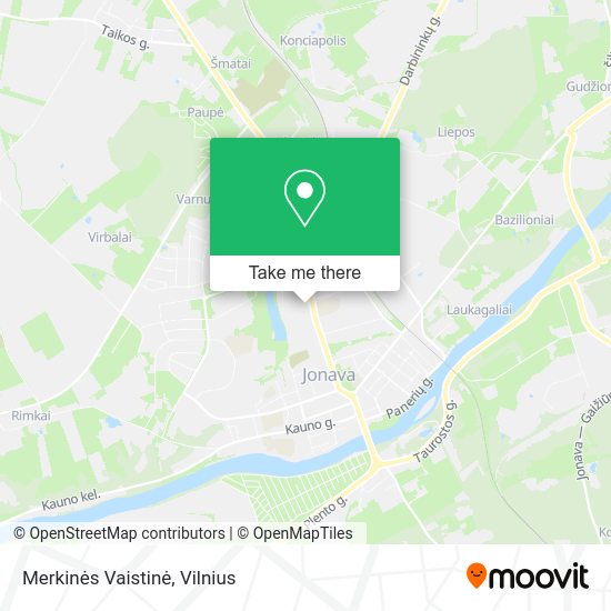 Карта Merkinės Vaistinė