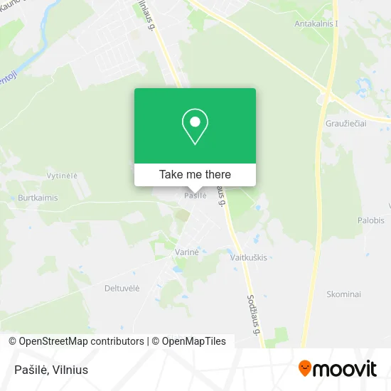 Карта Pašilė