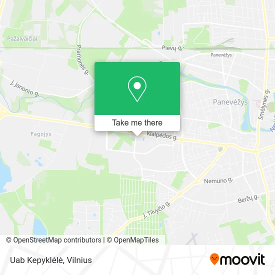 Карта Uab Kepyklėlė