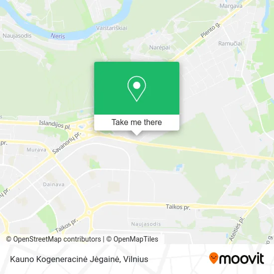 Карта Kauno Kogeneracinė Jėgainė