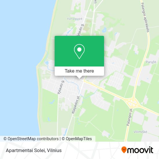 Карта Apartmentai Solei