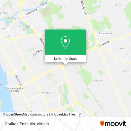 Карта Optikos Pasaulis