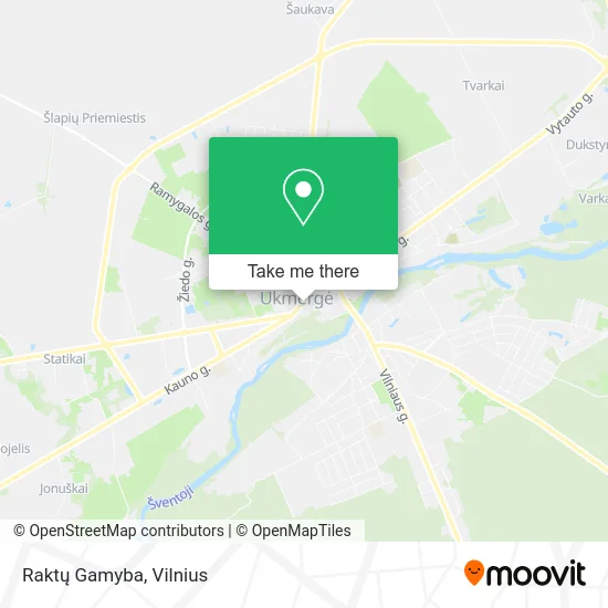 Карта Raktų Gamyba