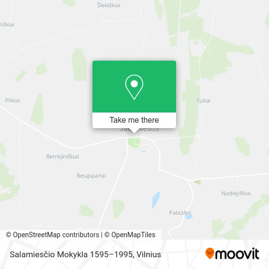 Salamiesčio Mokykla 1595–1995 map