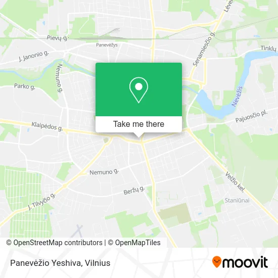Карта Panevėžio Yeshiva