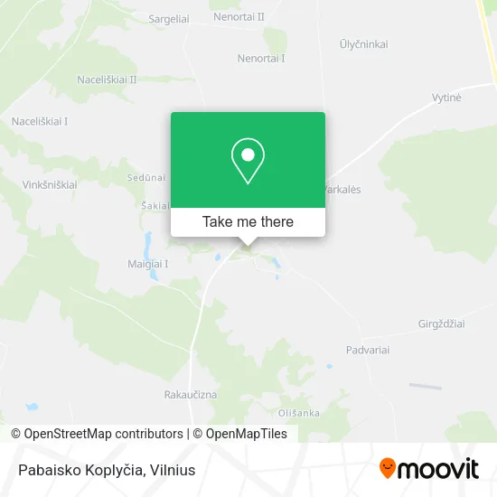 Карта Pabaisko Koplyčia