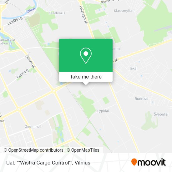 Карта Uab ""Wistra Cargo Control""