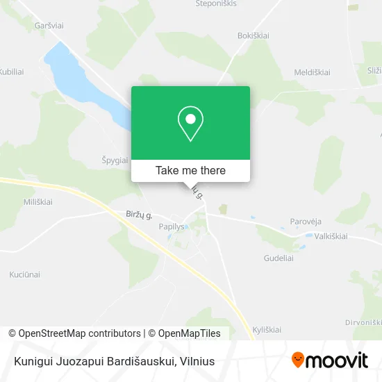 Карта Kunigui Juozapui Bardišauskui
