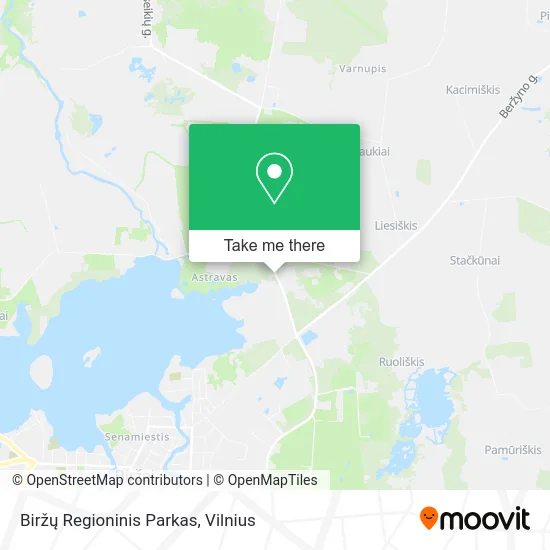 Карта Biržų Regioninis Parkas