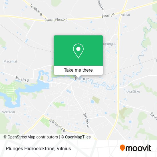 Карта Plungės Hidroelektrinė