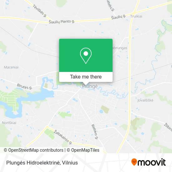 Карта Plungės Hidroelektrinė