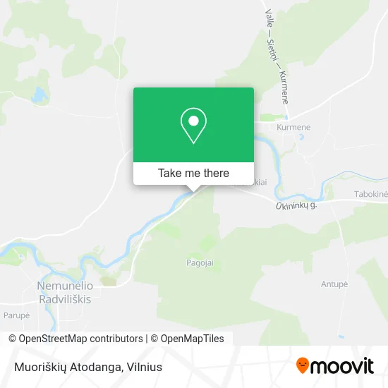 Карта Muoriškių Atodanga