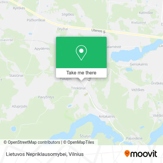 Карта Lietuvos Nepriklausomybei