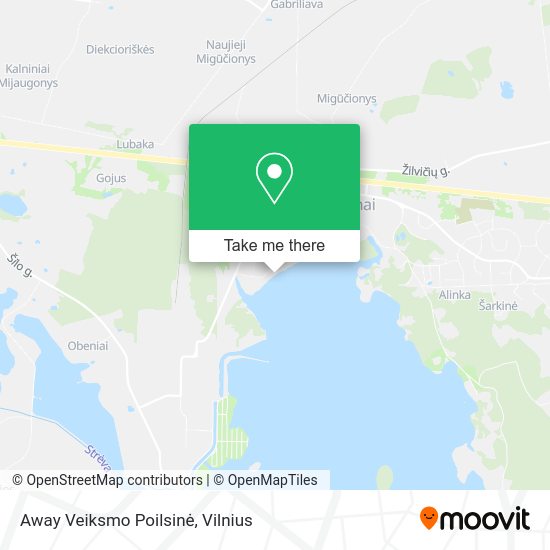 Карта Away Veiksmo Poilsinė