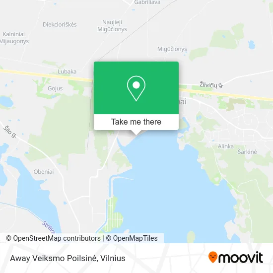 Карта Away Veiksmo Poilsinė