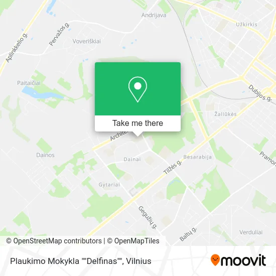 Карта Plaukimo Mokykla ""Delfinas""