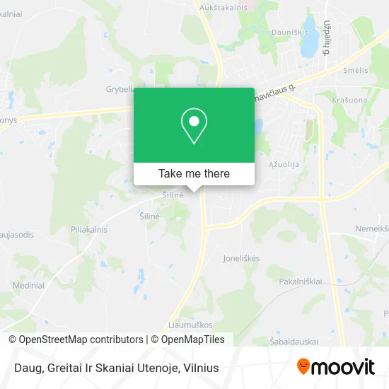 Карта Daug, Greitai Ir Skaniai Utenoje