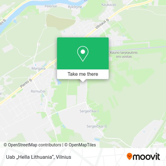 Карта Uab „Hella Lithuania“