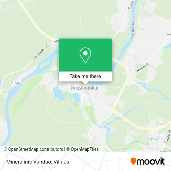 Карта Mineralinis Vanduo