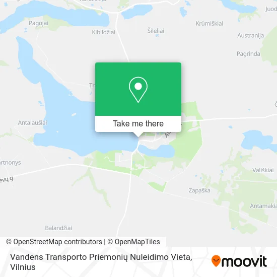 Карта Vandens Transporto Priemonių Nuleidimo Vieta