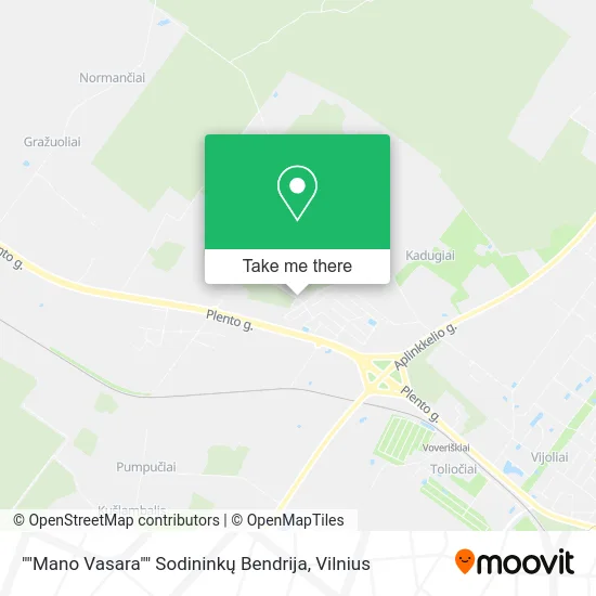 Карта ""Mano Vasara"" Sodininkų Bendrija