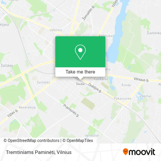 Карта Tremtiniams Paminėti