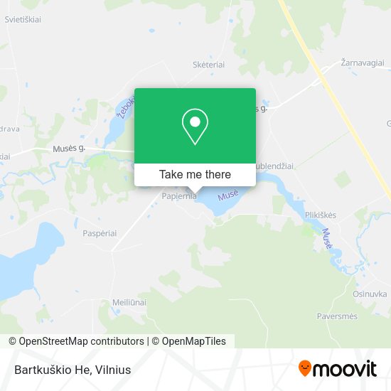 Карта Bartkuškio He