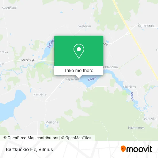 Карта Bartkuškio He