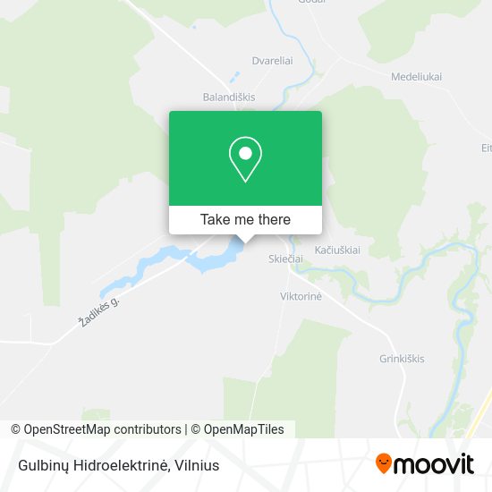 Карта Gulbinų Hidroelektrinė