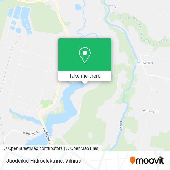 Карта Juodeikių Hidroelektrinė