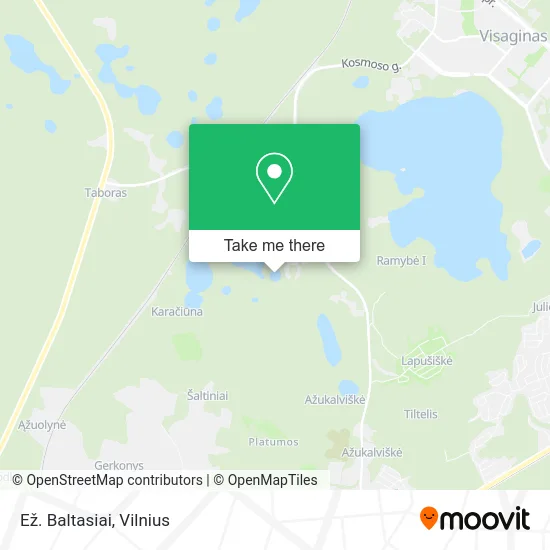 Карта Ež. Baltasiai