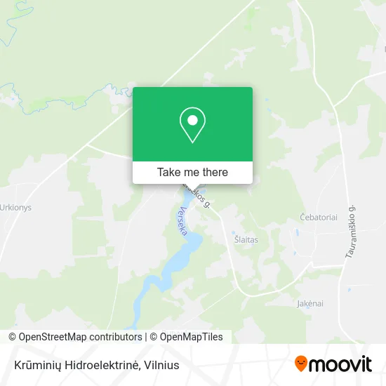 Карта Krūminių Hidroelektrinė