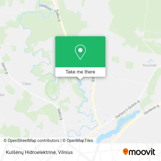 Карта Kulšėnų Hidroelektrinė