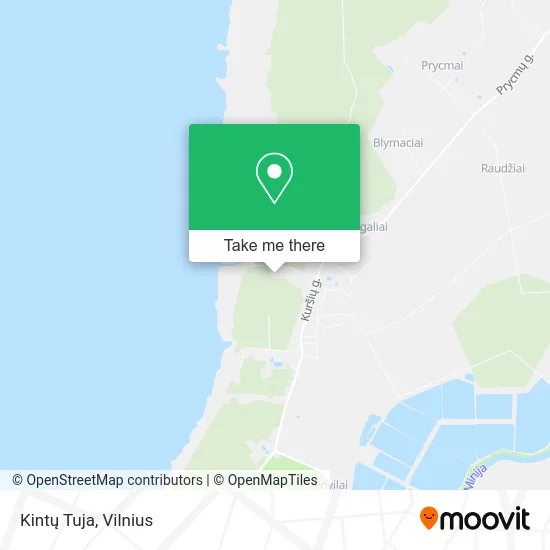 Карта Kintų Tuja