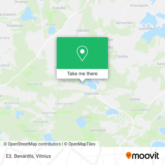 Карта Ež. Bevardis