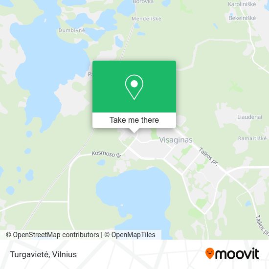 Карта Turgavietė