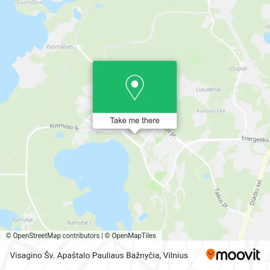 Карта Visagino Šv. Apaštalo Pauliaus Bažnyčia
