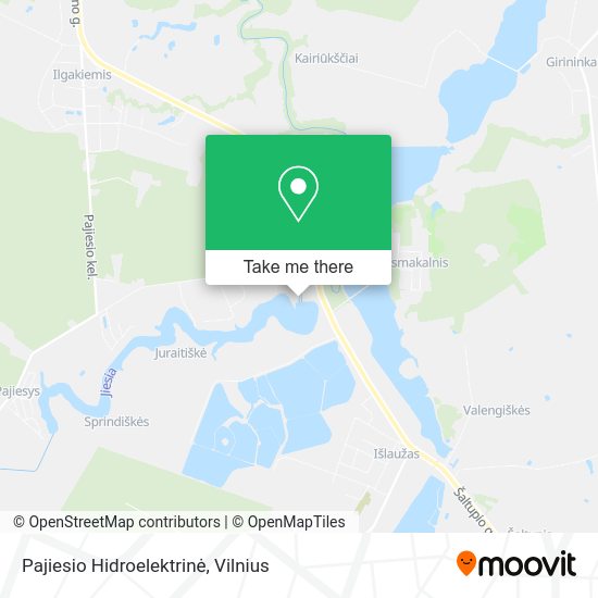 Карта Pajiesio Hidroelektrinė