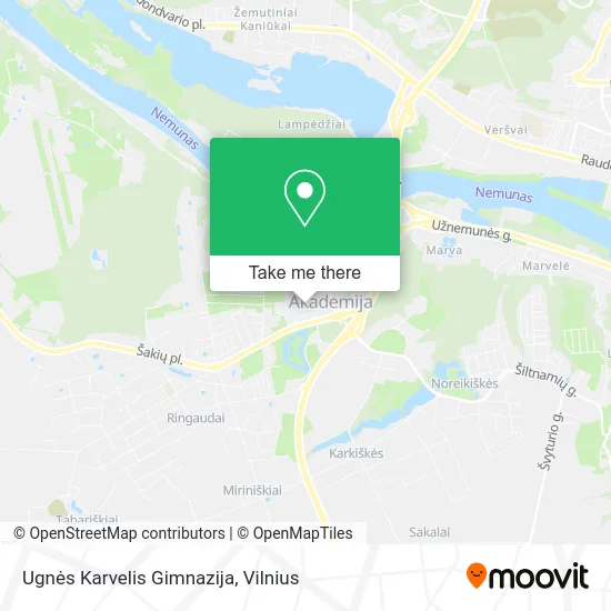 Карта Ugnės Karvelis Gimnazija