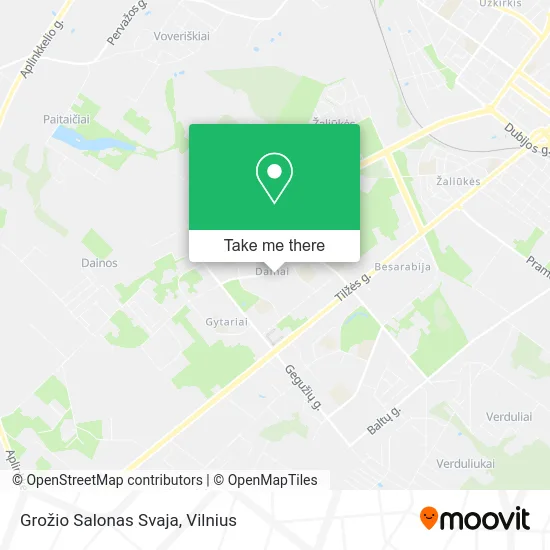 Карта Grožio Salonas Svaja
