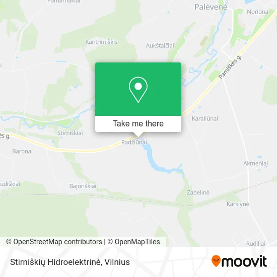 Карта Stirniškių Hidroelektrinė