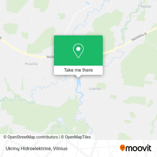 Карта Ukrinų Hidroelektrinė