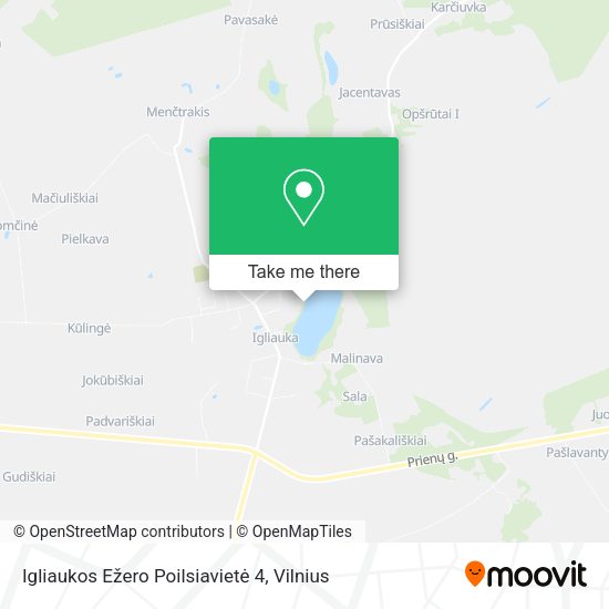 Карта Igliaukos Ežero Poilsiavietė 4