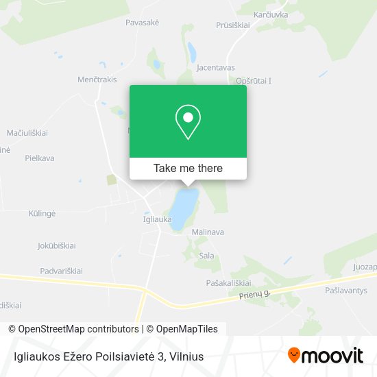 Карта Igliaukos Ežero Poilsiavietė 3
