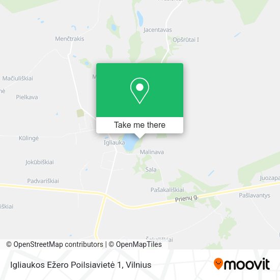 Карта Igliaukos Ežero Poilsiavietė 1