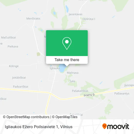 Igliaukos Ežero Poilsiavietė 1 map