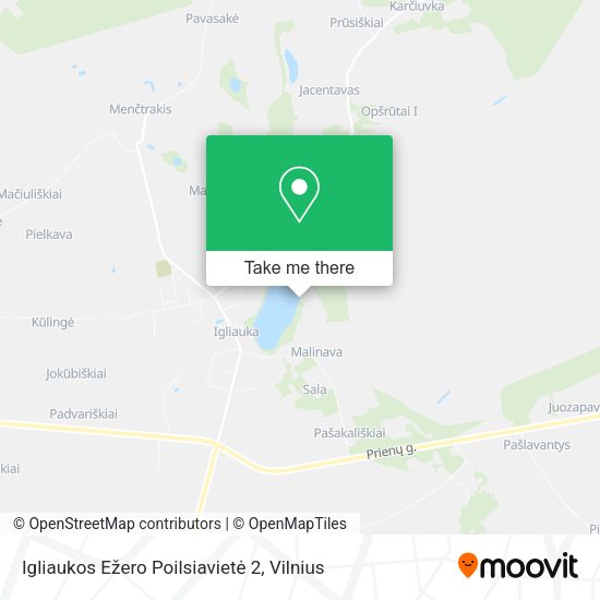 Карта Igliaukos Ežero Poilsiavietė 2
