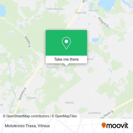 Motokroso Trasa map
