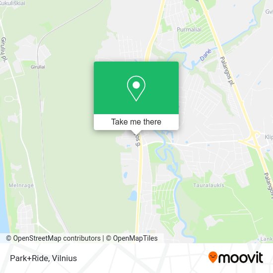 Карта Park+Ride