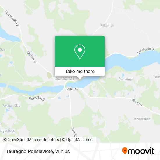 Карта Tauragno Poilsiavietė
